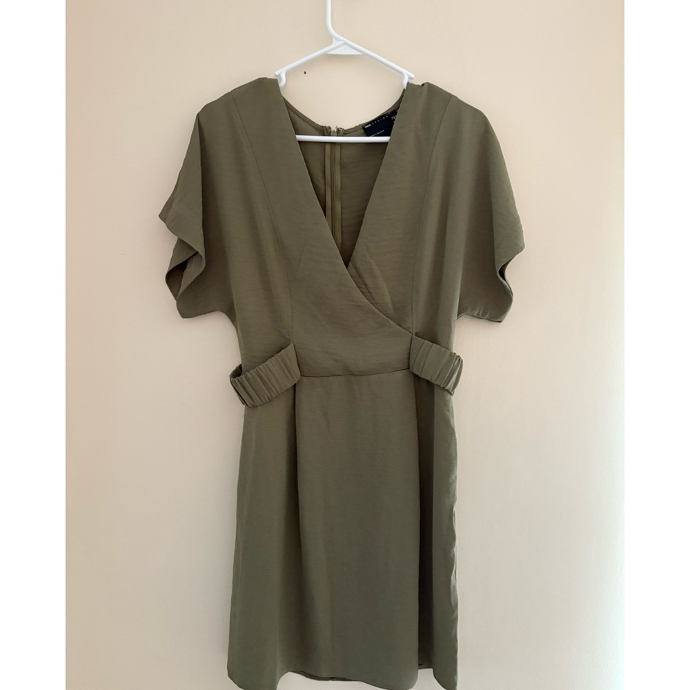 ASOS Olive Green Cinched Dress